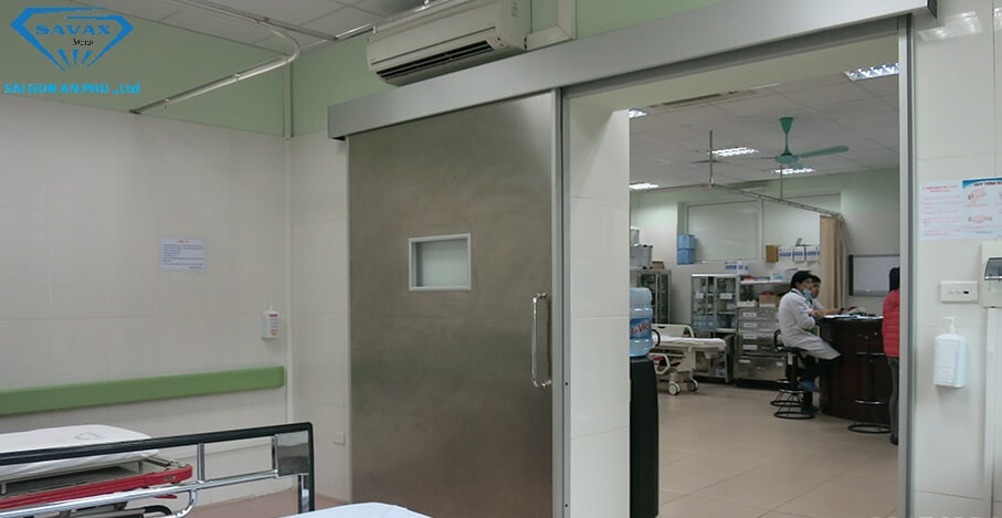 Mẫu cửa dùng cho các phòng X-ray tại các bệnh viện Mẫu cửa inox dùng cho các phòng X-ray tại các bệnh viện