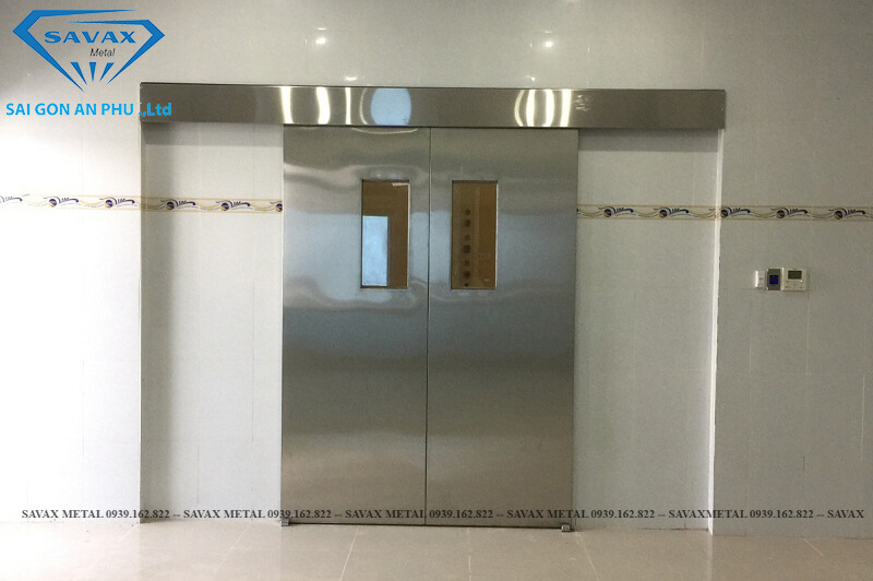 Mẫu cửa phòng mổ bệnh viện mở 2 cánh Mẫu cửa phòng mổ bệnh viện mở 2 cánh