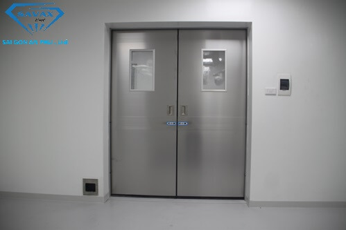Mẫu cửa bọc inox mở hai cánh Mẫu cửa bọc inox mở hai cánh