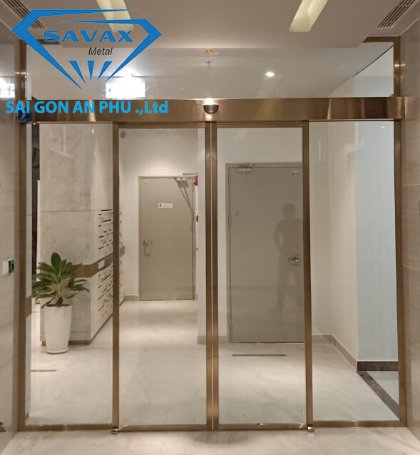 Mẫu cửa trượt tự động tại Eco Green do Savax hoàn thiện Mẫu cửa trượt tự động tại Eco Green do Savax hoàn thiện