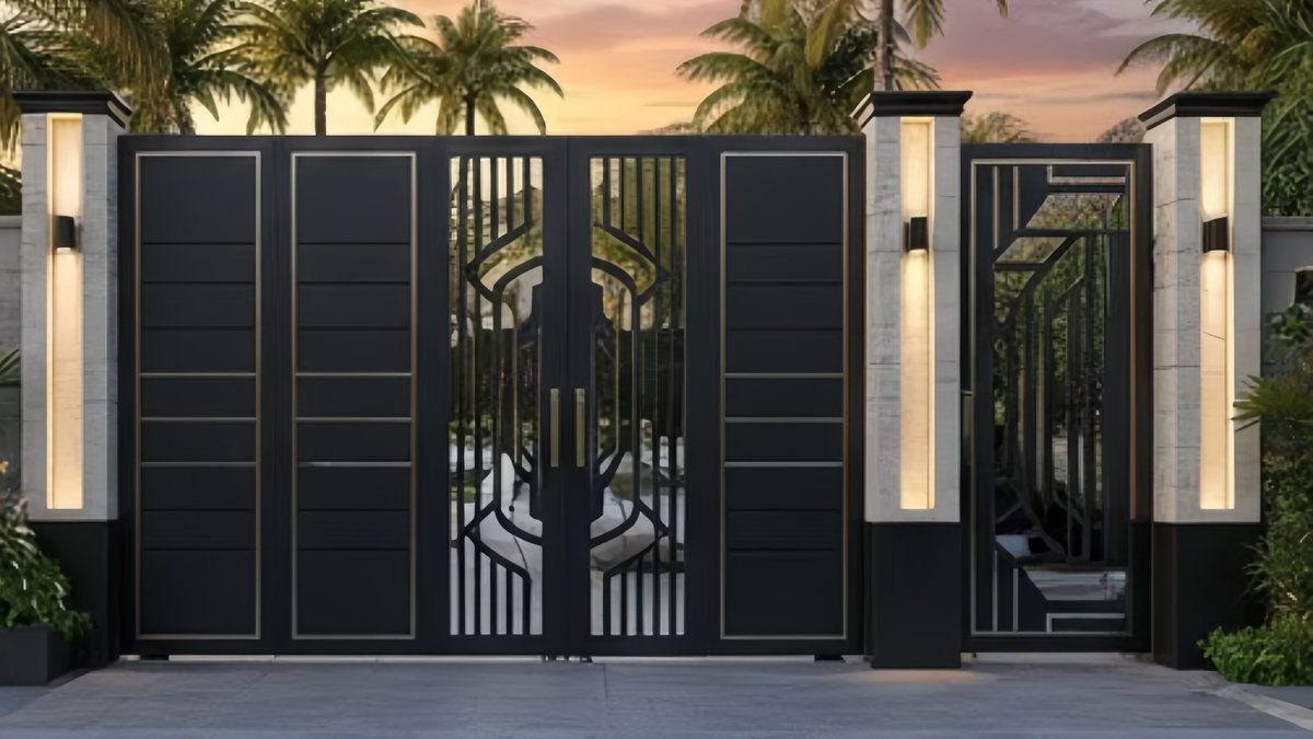 Báo giá cửa inox 4 cánh sơn tĩnh điện