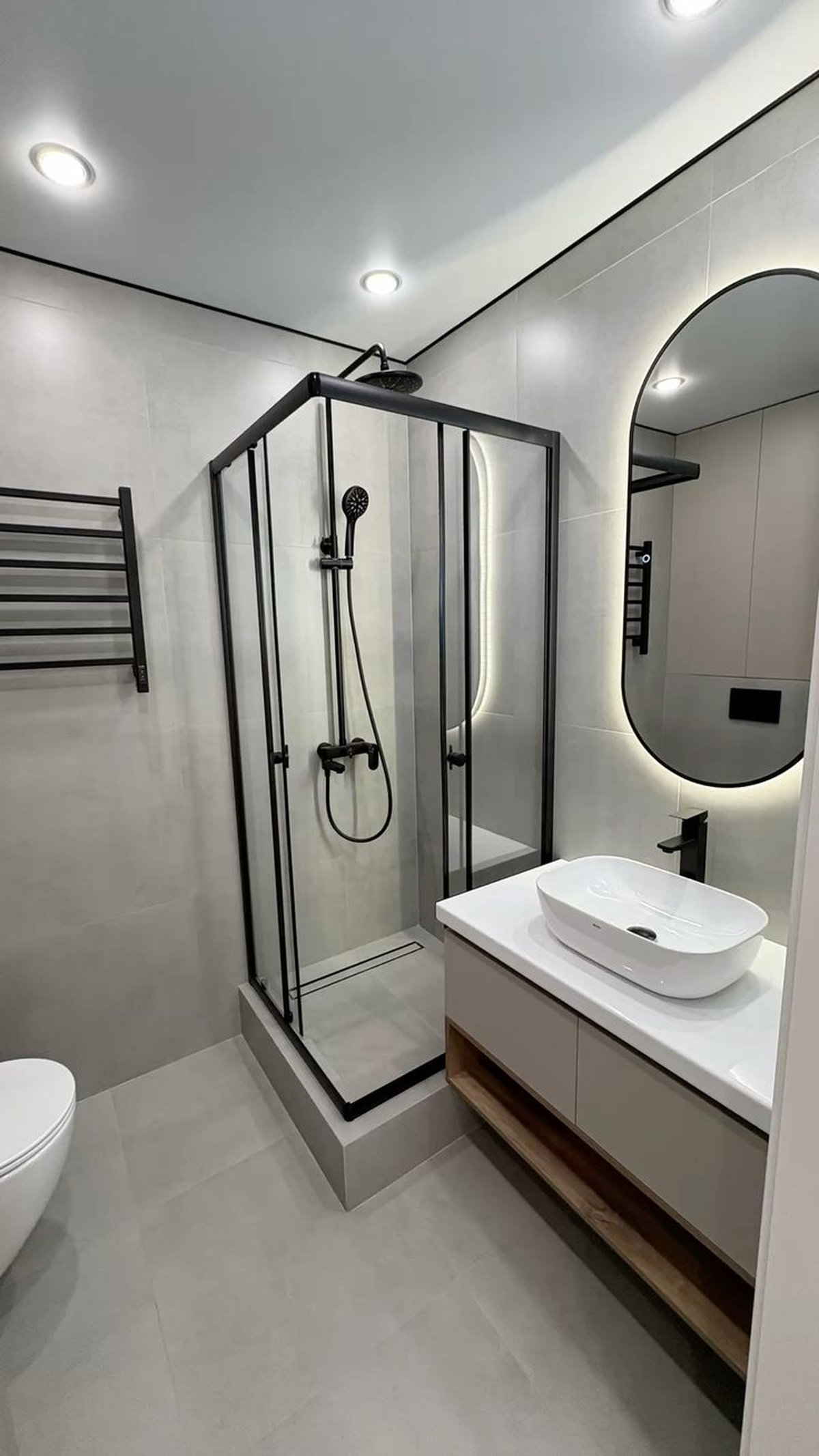 Cabin tắm 90 độ hiện đại