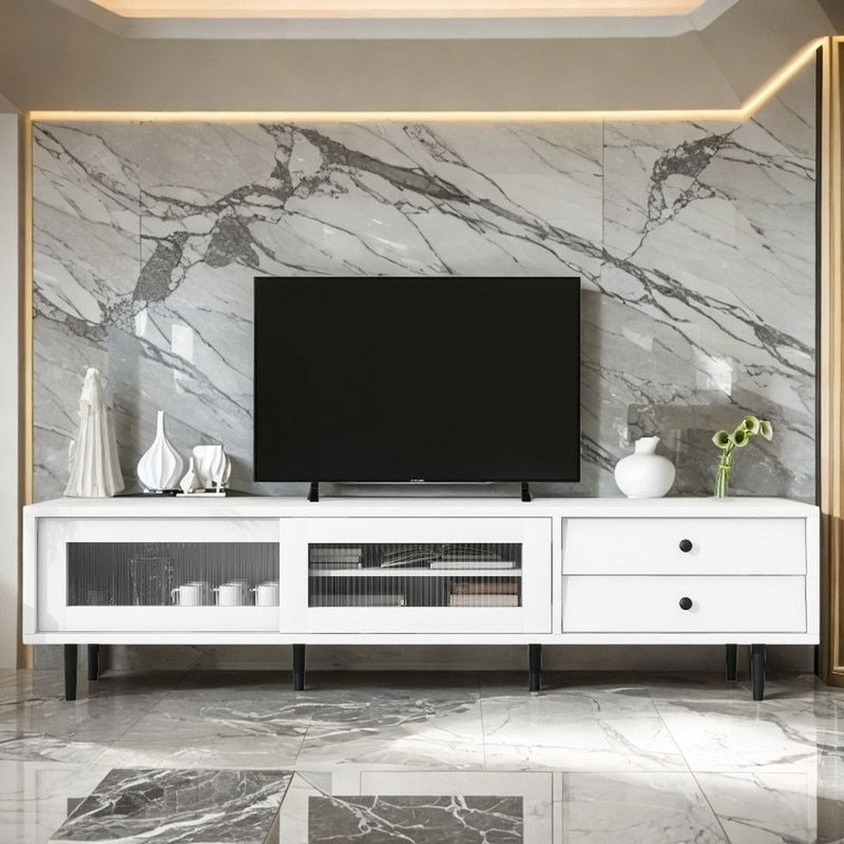 Chân kệ tivi inox