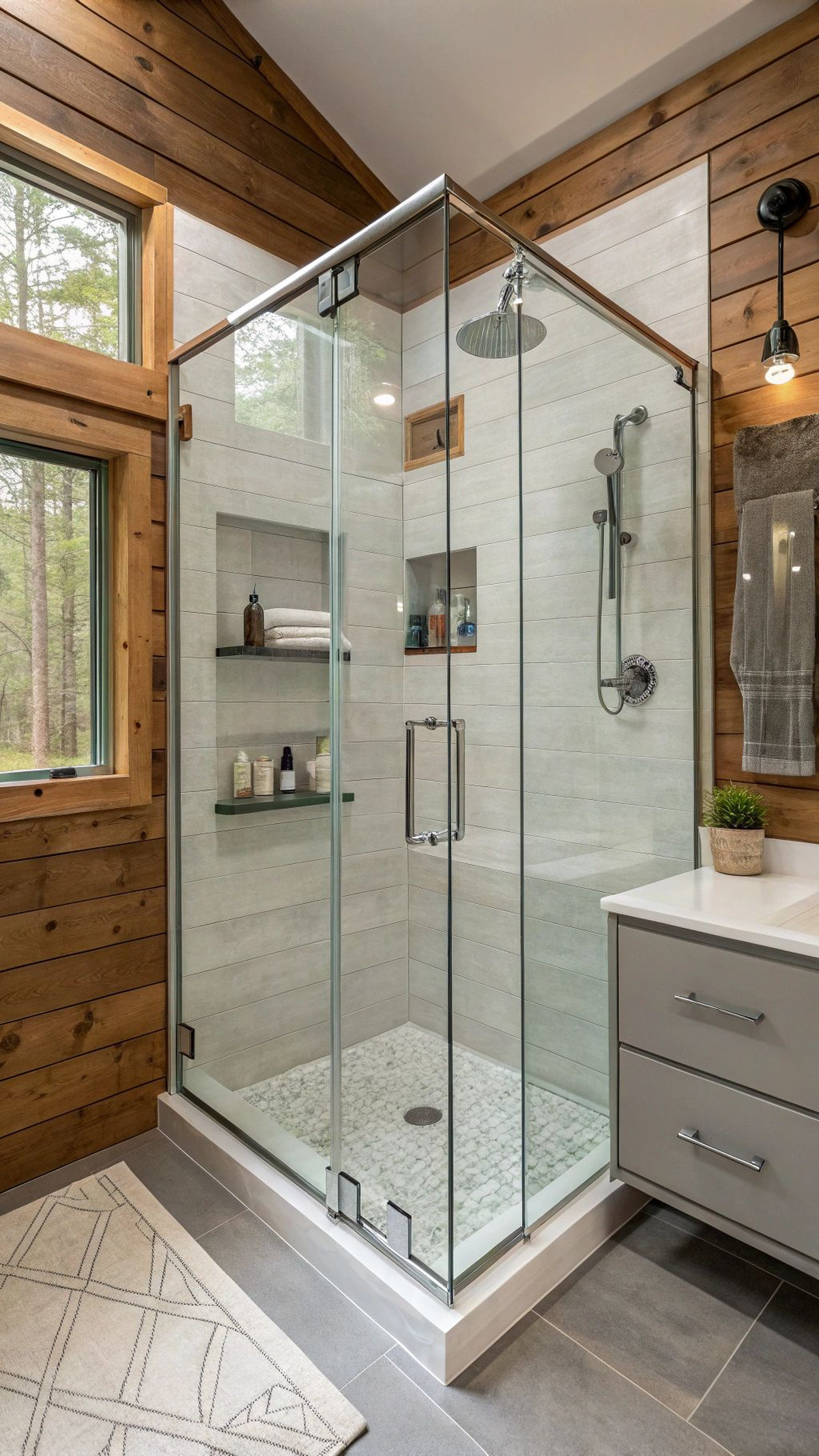 Mẫu cabin tắm 90 độ đẹp nhất