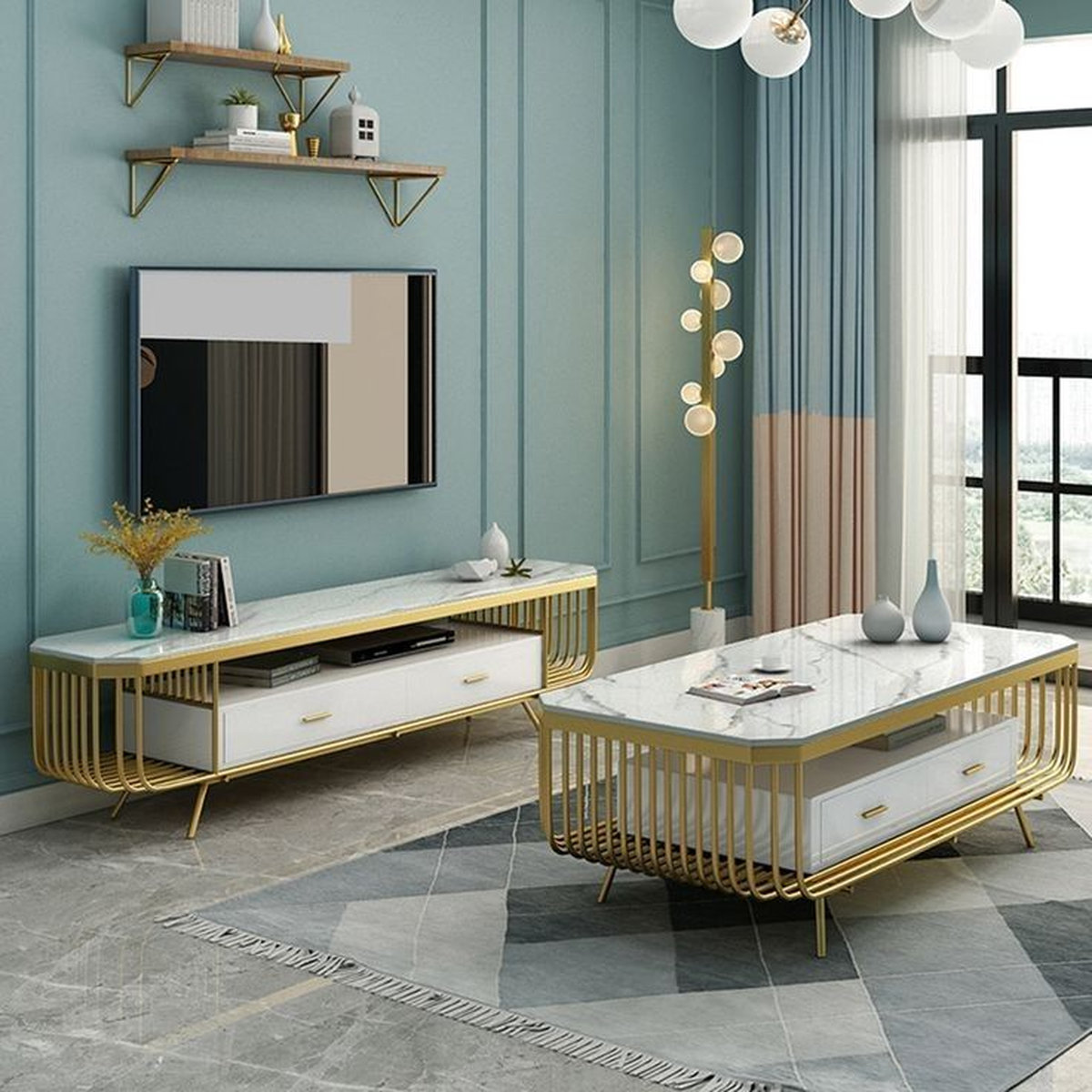 Mẫu kệ tivi inox đẹp nhất