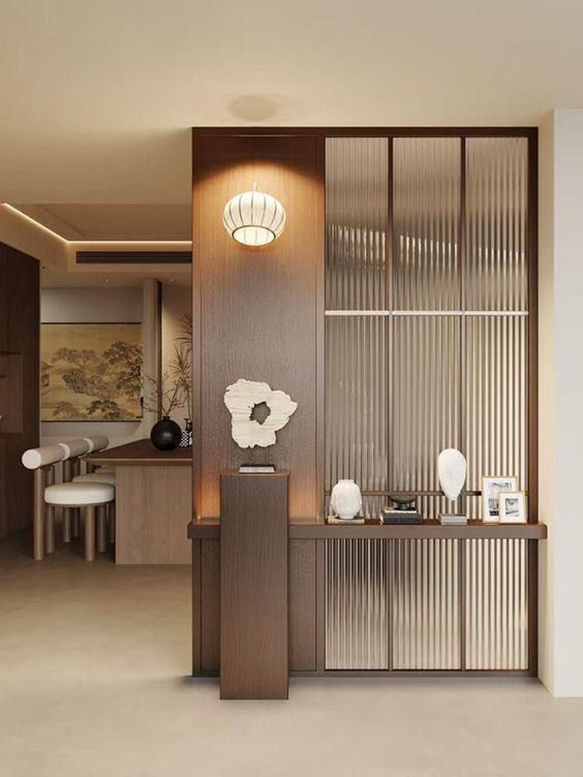 Mẫu vách ngăn CNC inox hiện đại