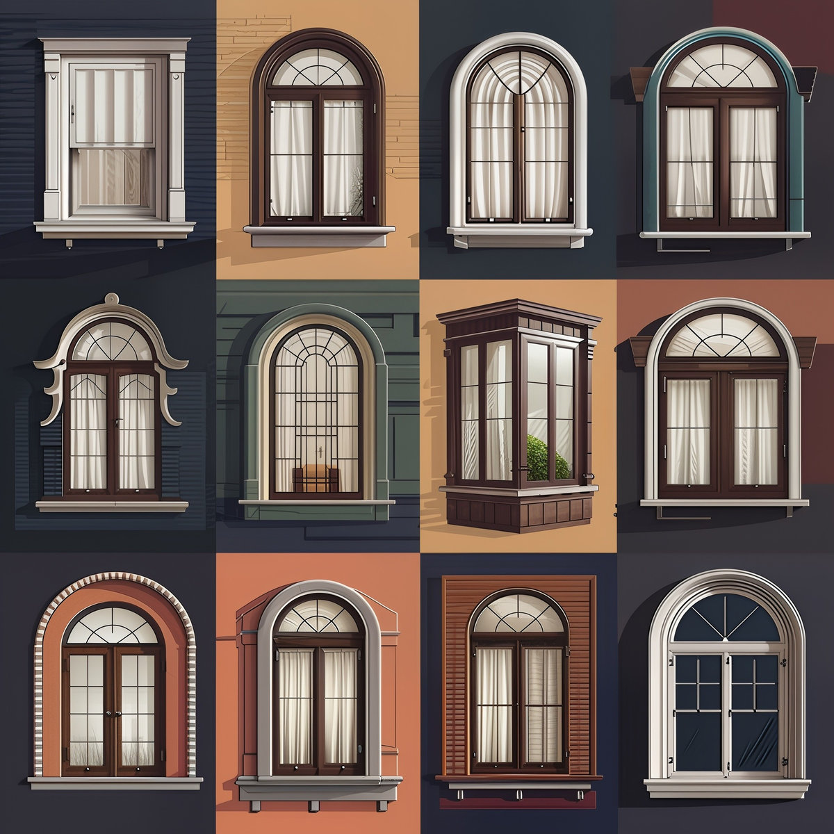 Tổng hợp các mẫu cửa sổ kính đẹp cho biệt thự