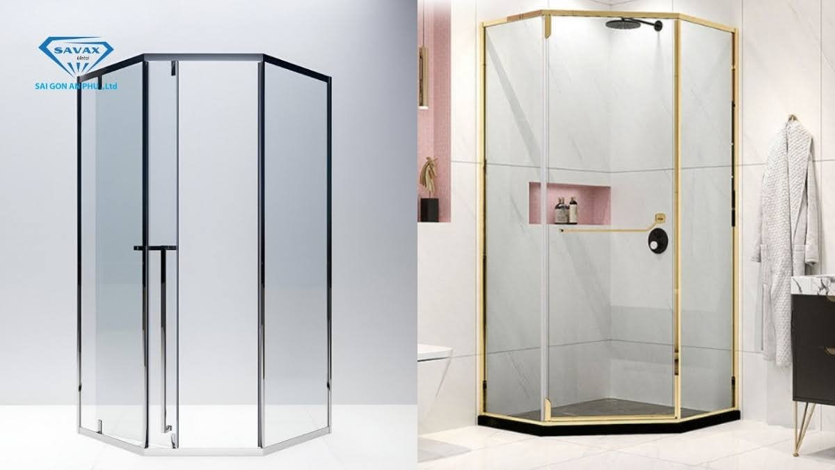 Cabin tắm 135 độ cửa lùa