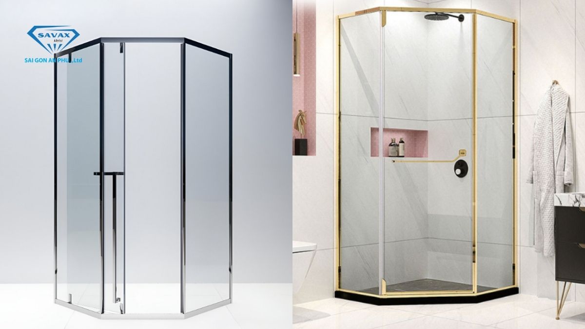 Cabin tắm 135 độ cửa lùa