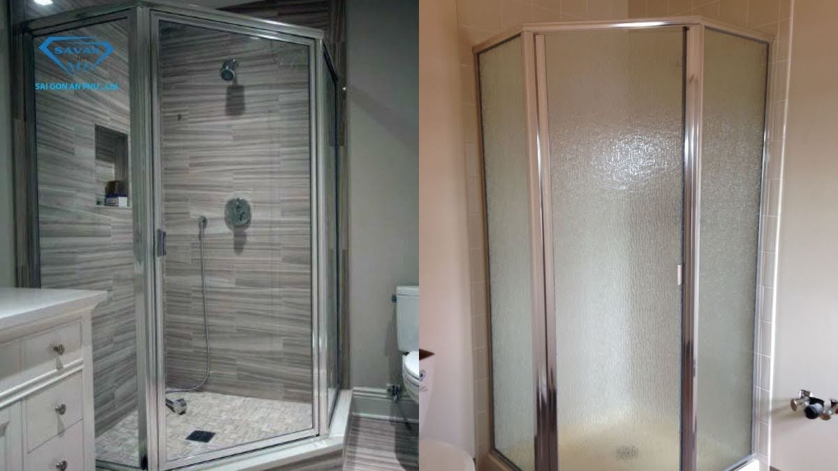 Cabin tắm 135 độ khung inox