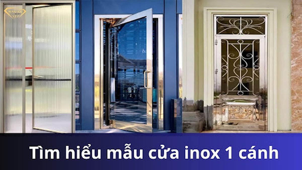 Cửa inox 1 cánh
