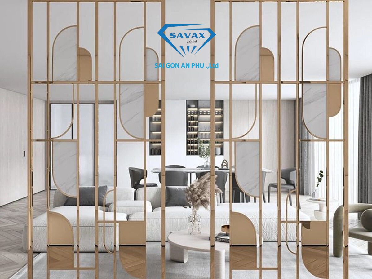 Địa chỉ bán vách ngăn cnc inox mạ vàng giá tốt