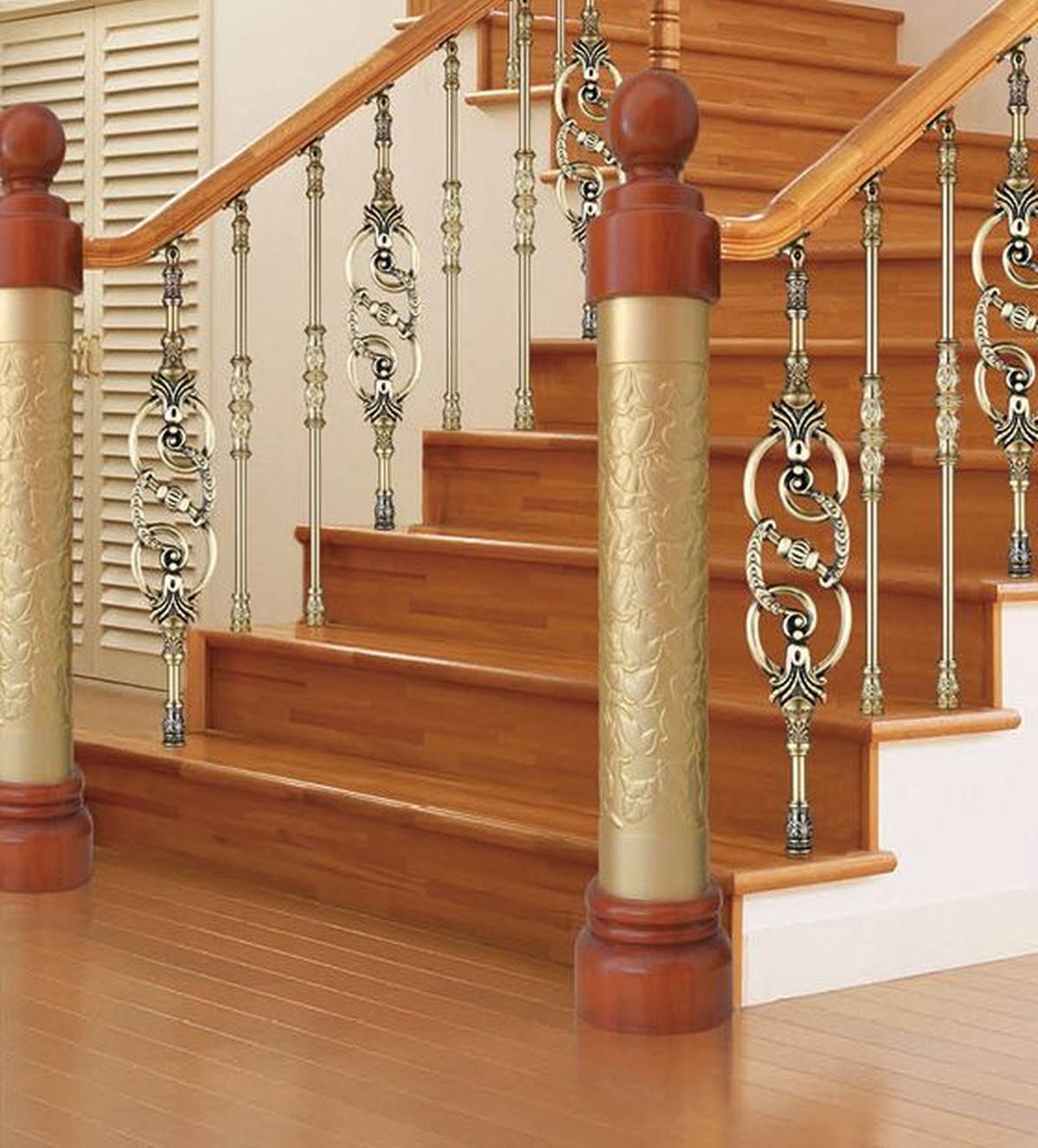 Địa chỉ lắp đặt trụ cầu thang ốp gỗ giá rẻ