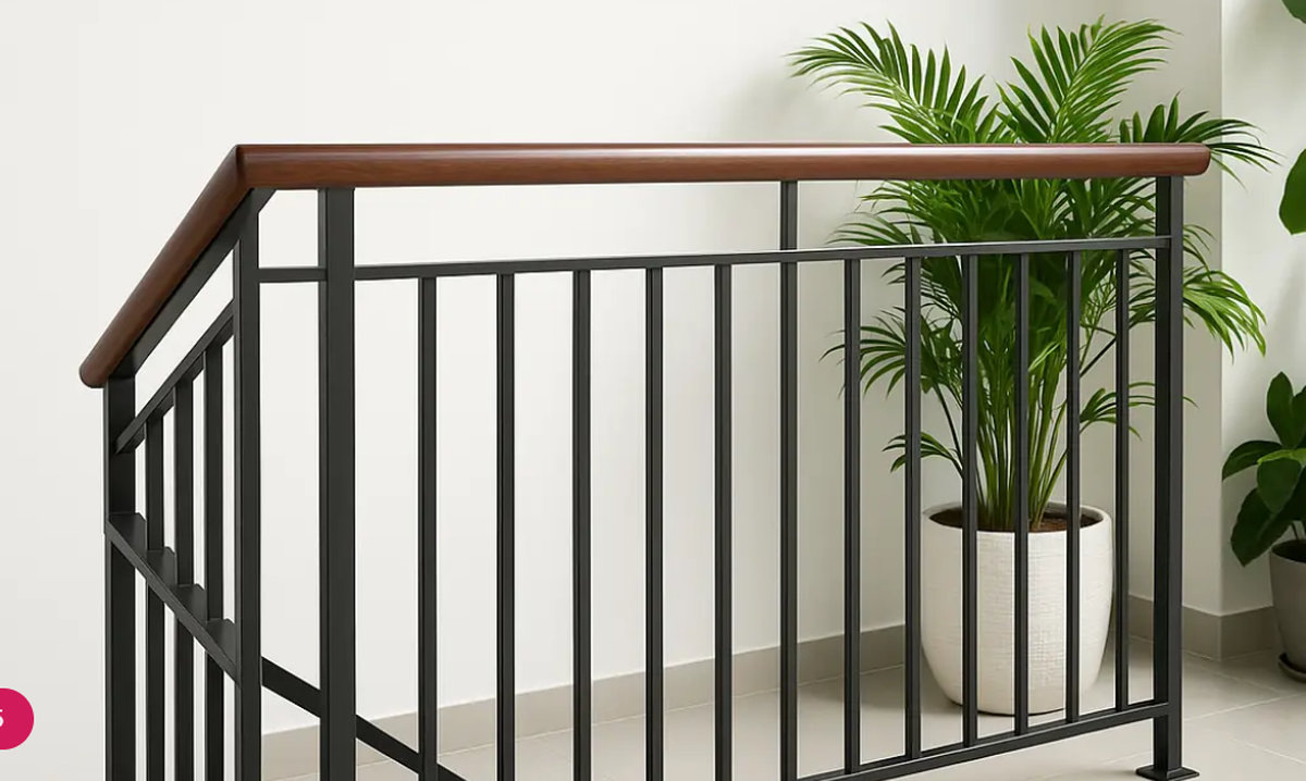 Lan can cầu thang inox 304 đơn giản