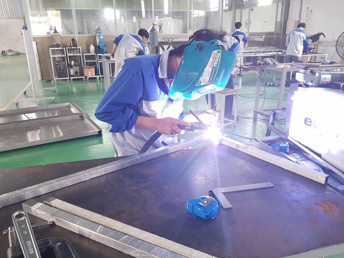 Lan can inox gác lửng hiện đại