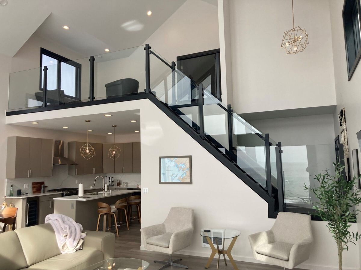 Lan can inox gác lửng thanh ngang