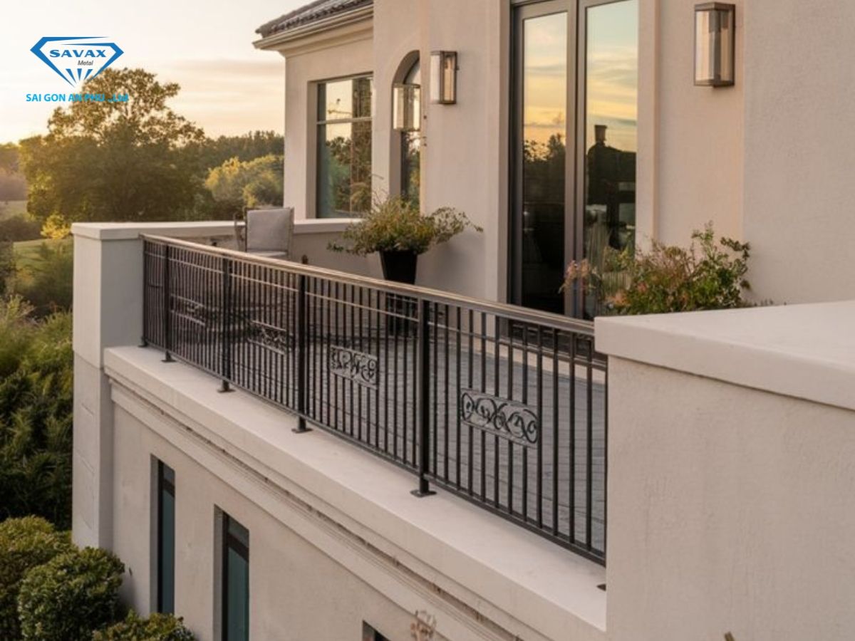 Mẫu họa tiết lan can sân thượng