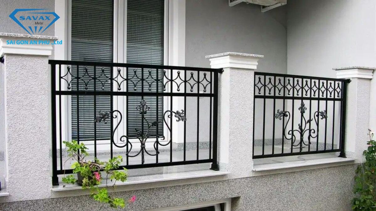 Lan can inox sơn tĩnh điện cổ điển