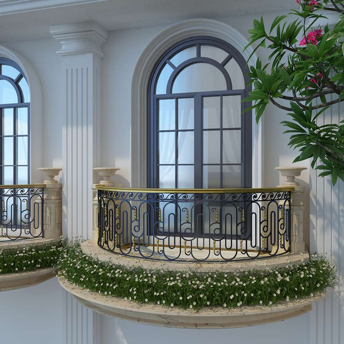 Mẫu lan can inox 304 đẹp