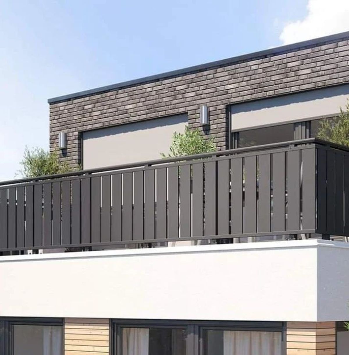 Lan can hộp inox đen