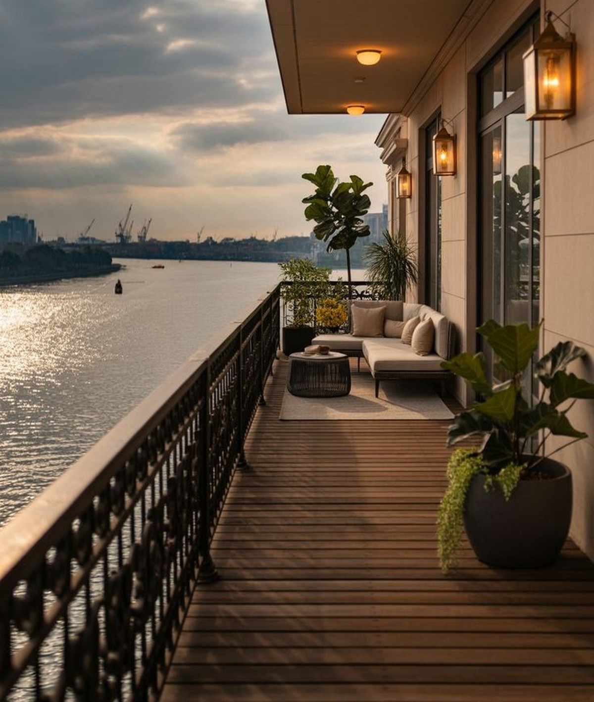 Mẫu lan can inox sân thượng