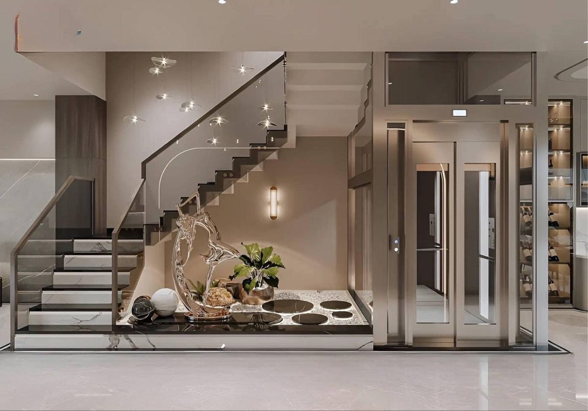 Ốp thang máy inox