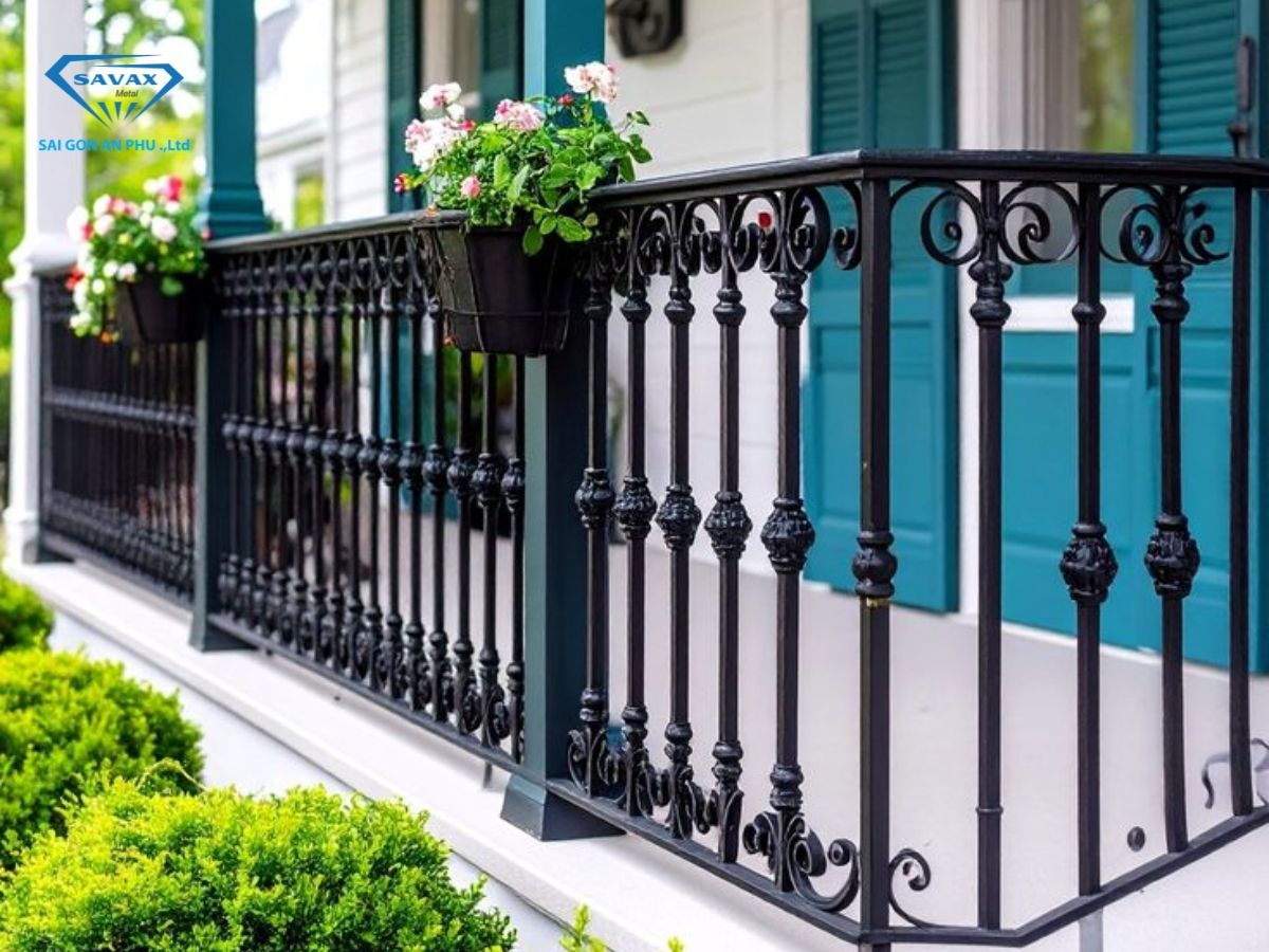 ưu điểm lan can inox màu đen
