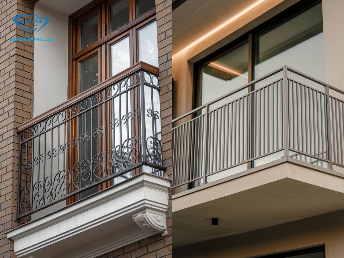 Nên làm lan can sắt hay inox
