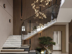 Trụ cầu thang inox