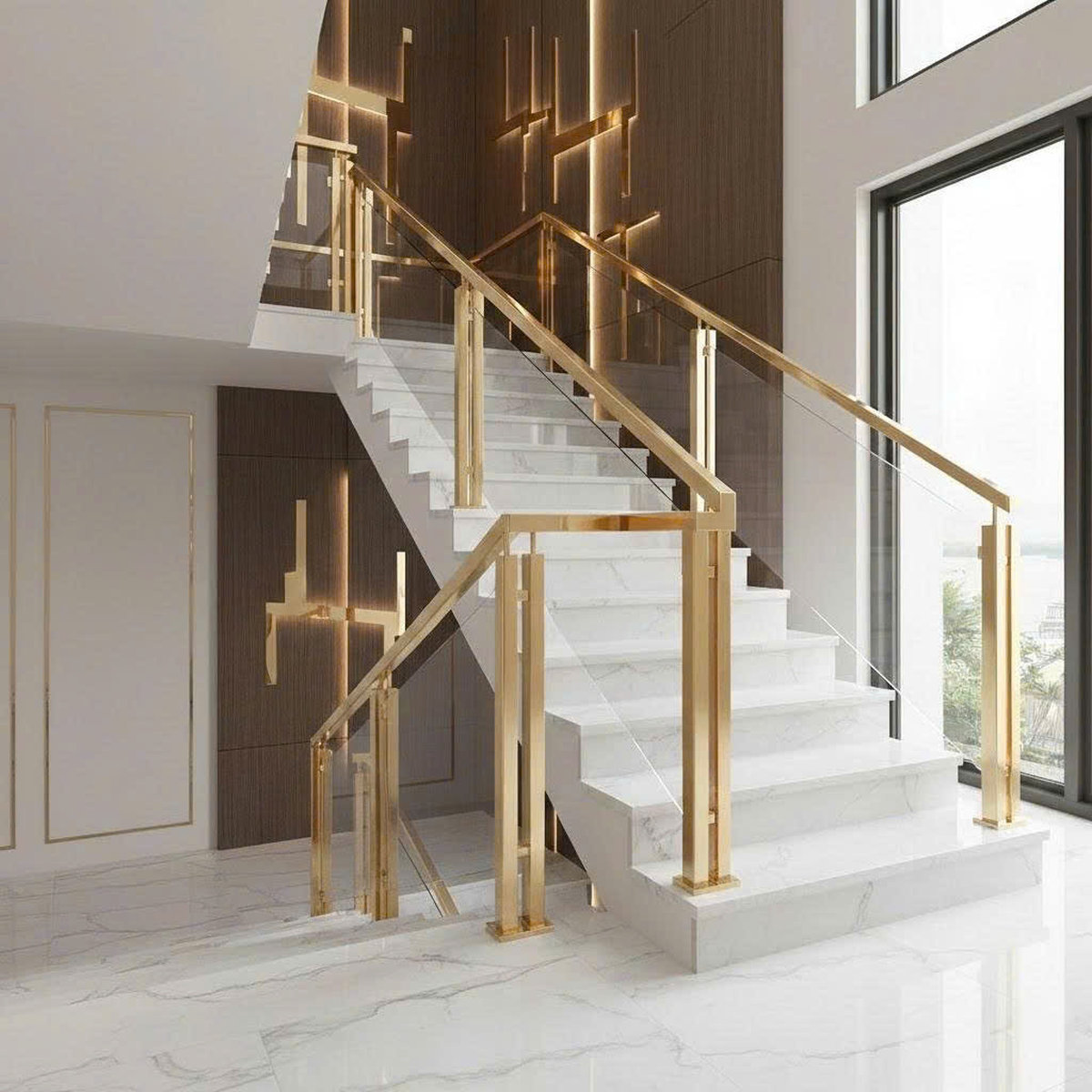 Trụ cầu thang inox 304 đẹp