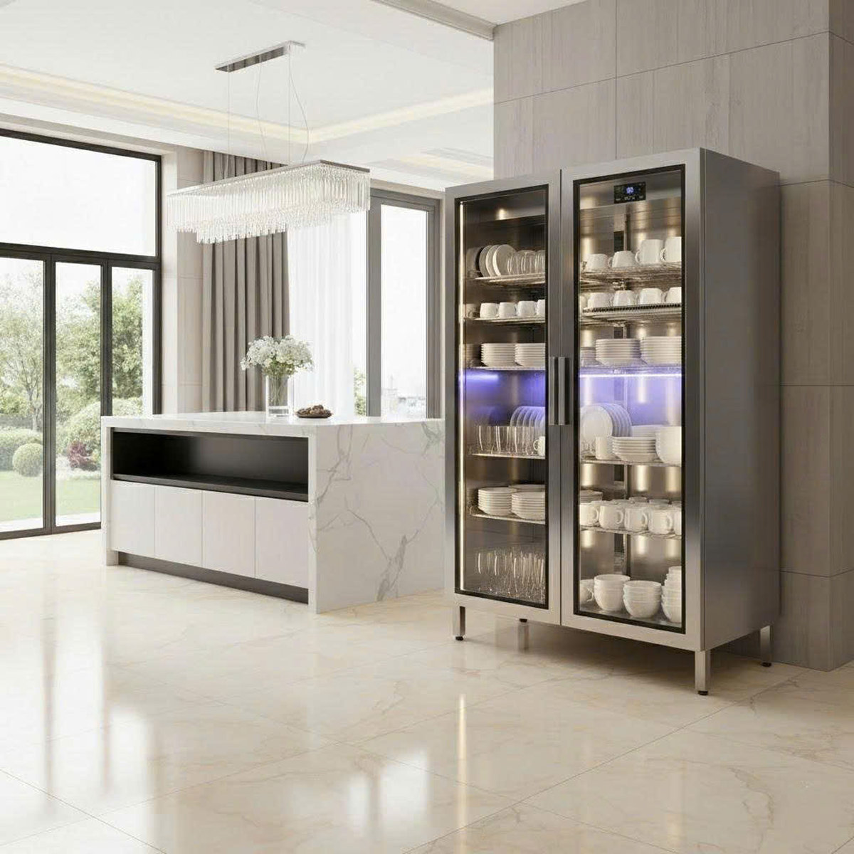 Tủ chạn inox có sấy khô tiệt trùng