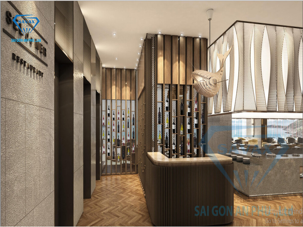 Dàn lưới inox tại dự án CT Seldemer hiện đại