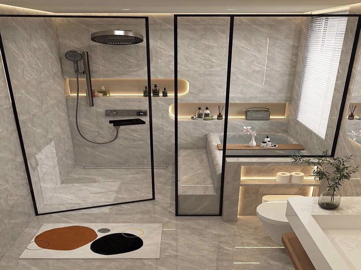 Cabin tắm hệ tùy chỉnh tối giản