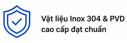 - vật liệu inox đạt chuẩn